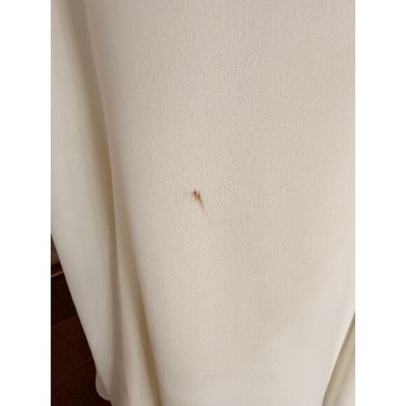 Vintage Bernadette Cream Pearl Shoulder Dress Size 14 – Made in USA - Picture 5 of 9